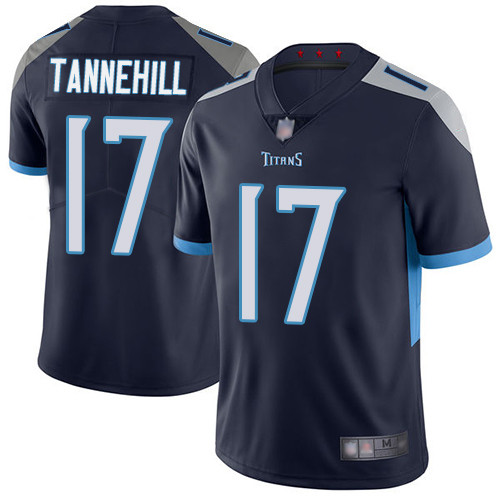 Tennessee Titans Limited Navy Blue Men Ryan Tannehill Home Jersey NFL Football #17 Vapor Untouchable->youth nfl jersey->Youth Jersey